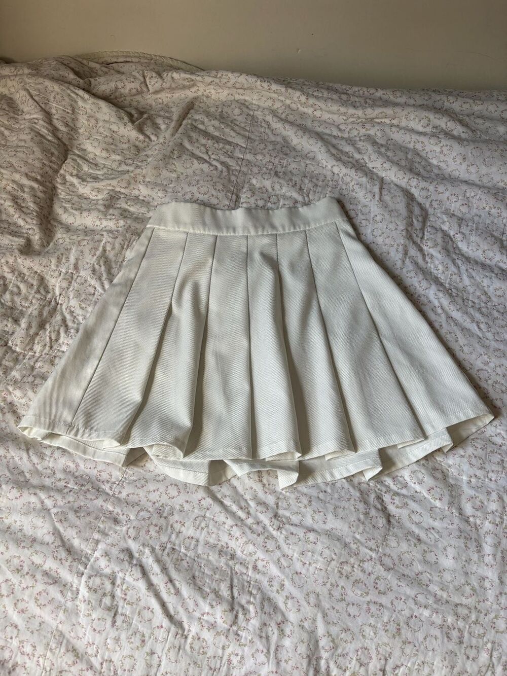 The Vintage Shop White Pleated Tennis Mini Skirt